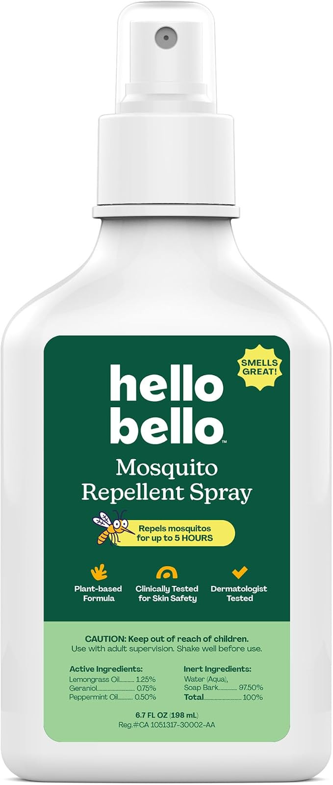 Hello Bello Mosquito Repellent Spritz, 6.7oz | Amazon (US)