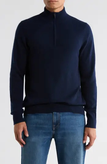 Nordstrom Cashmere Quarter Zip Sweater | Nordstromrack | Nordstrom Rack