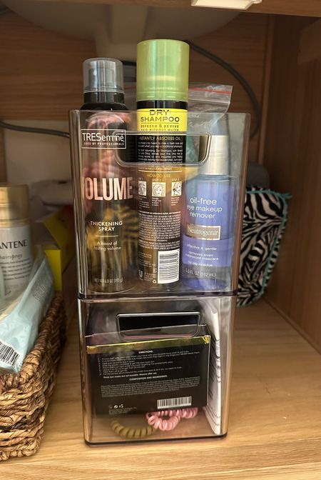 Stackable clear bins for under your bathroom sink in the vanity or even in your kitchen, bedroom, closets- these are so perfect! And low price too! This is the size medium and it fits perfect. Love these from Target

#LTKbeauty #LTKfindsunder50 #LTKhome