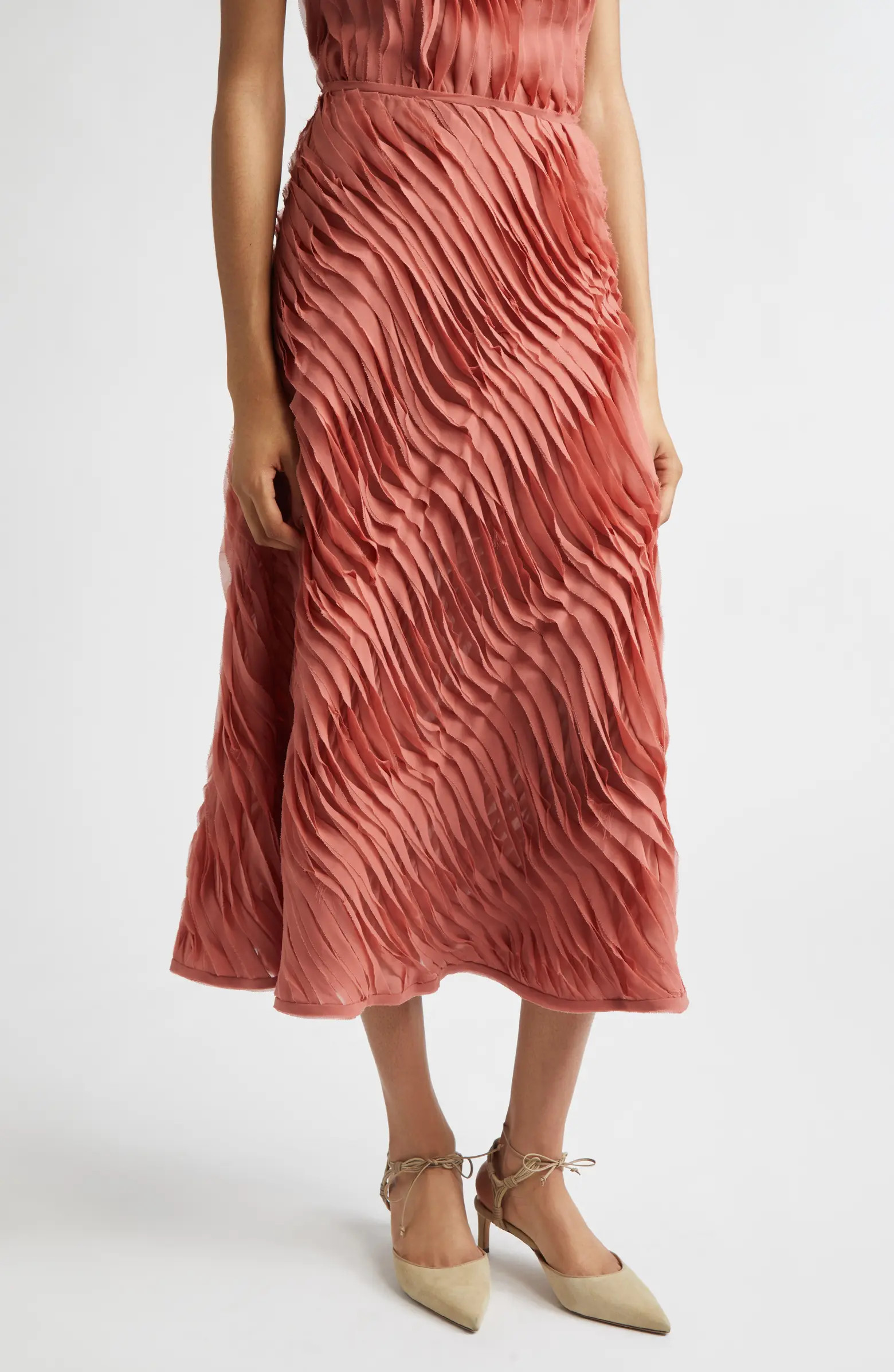 Ulla Johnson Amiko Tiered Midi Skirt | Nordstrom | Nordstrom