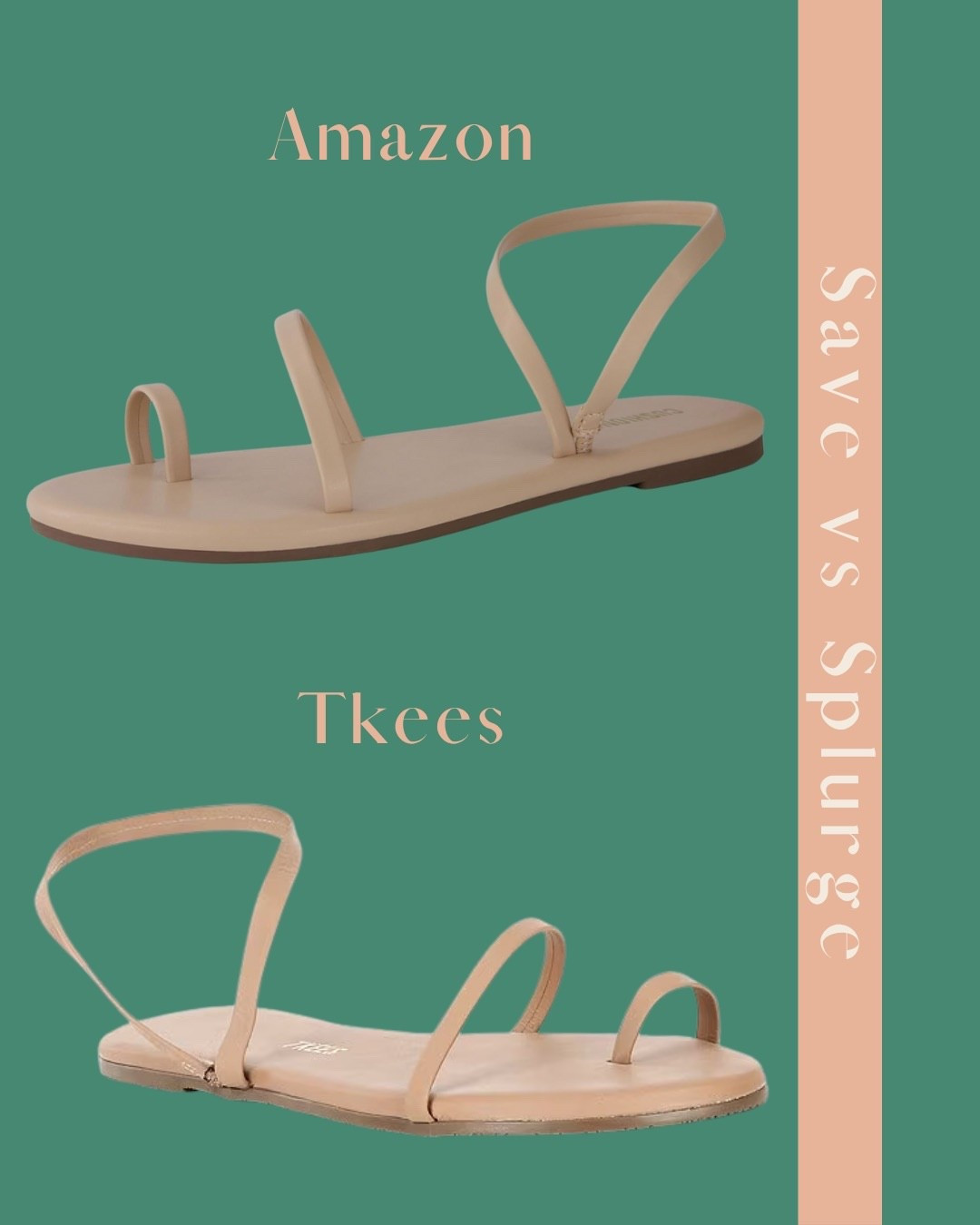 Amazon vs tkees sandals, save vs splurge, comfortable sandals, summer sandals, neutral shoes, summer shoes

#LTKShoeCrush #LTKSummerEdit #LTKFindsUnder50