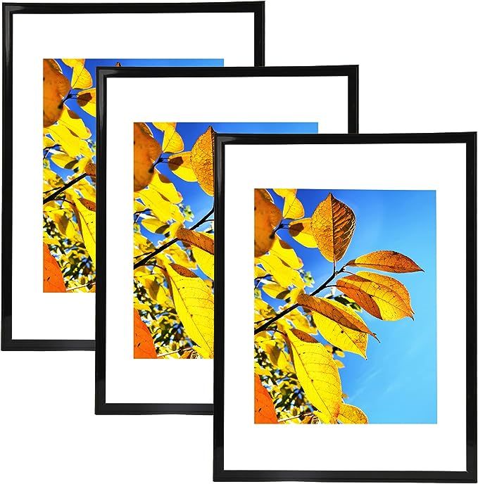 Aynoo 12x16 Picture Frame Set of 3 Black 12x16 Picture Frame Black 12x16 Picture Frames 3 pack Di... | Amazon (US)