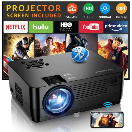Roconia 9000 Lumens Home Theater Projector | Wayfair | Wayfair North America