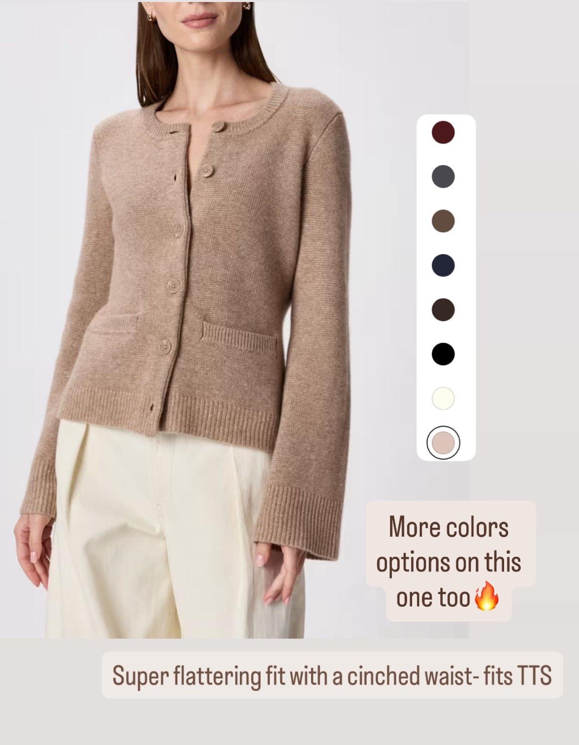 Back in stock in multiple new colors! I have it in brown... It was my go to last winter. Fits TTS

#LTKOver40