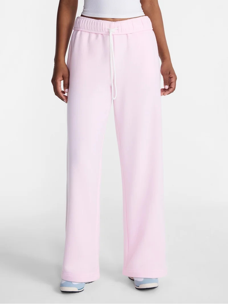 No Boundaries Soft Fleece Wide Leg Pants, 30\u201d Inseam, 1 or 2-Pack, Women\u2019s XXS-4X | Walmart (US)