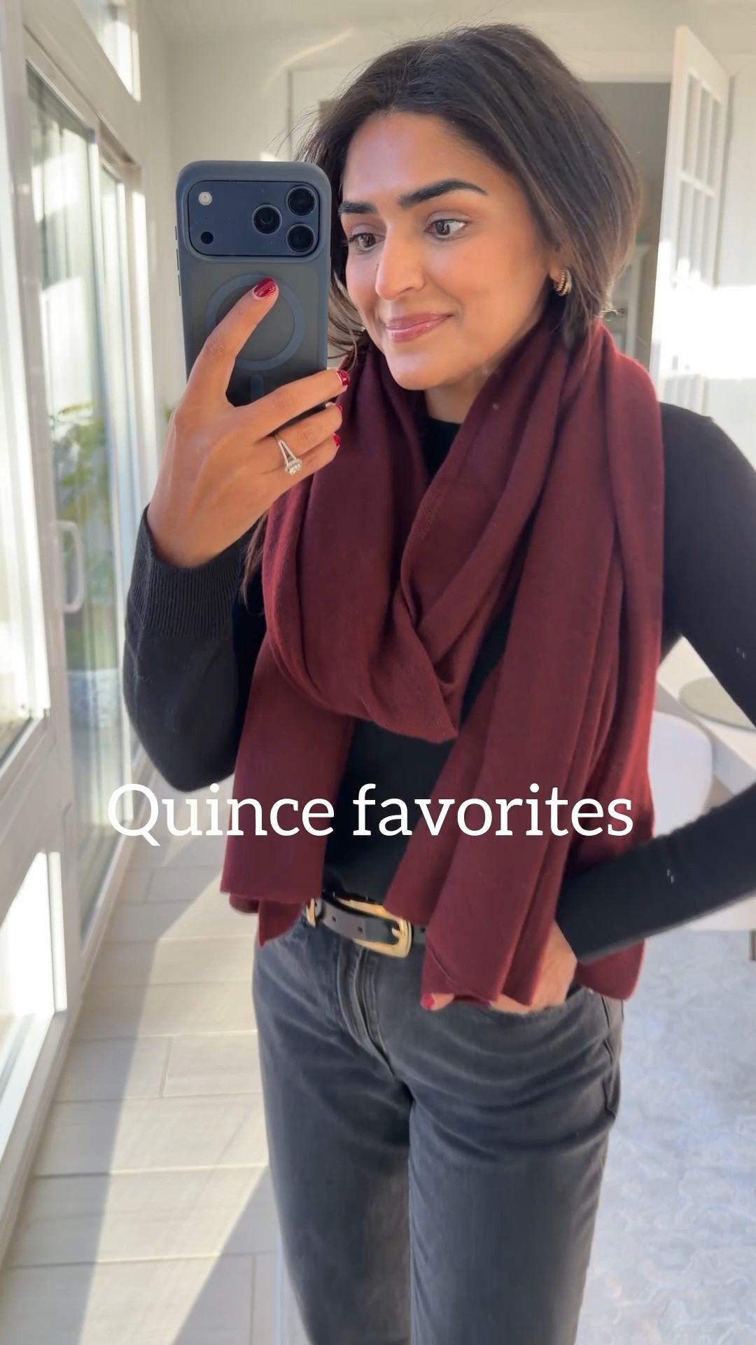 Quince really is the best place to get so many high quality wardrobe staples ! These loafers paired with this sweater and cashmere wrap are a few of my faves ! @onequince #quincepartner

#LTKFindsUnder100 #LTKFindsUnder50 #LTKootd