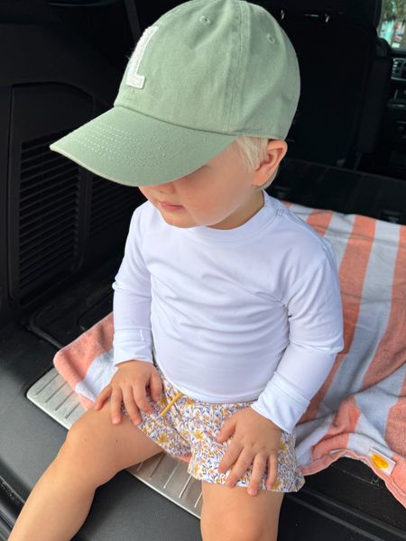 Our favorite plain white toddler swim shirts found on Amazon. Floral toddler swim trunks are from Zara kids but I linked a few similar ones! We love these toddler baseball caps and coral and white, striped beach towels. 

#LTKkids #LTKtravel #LTKbaby