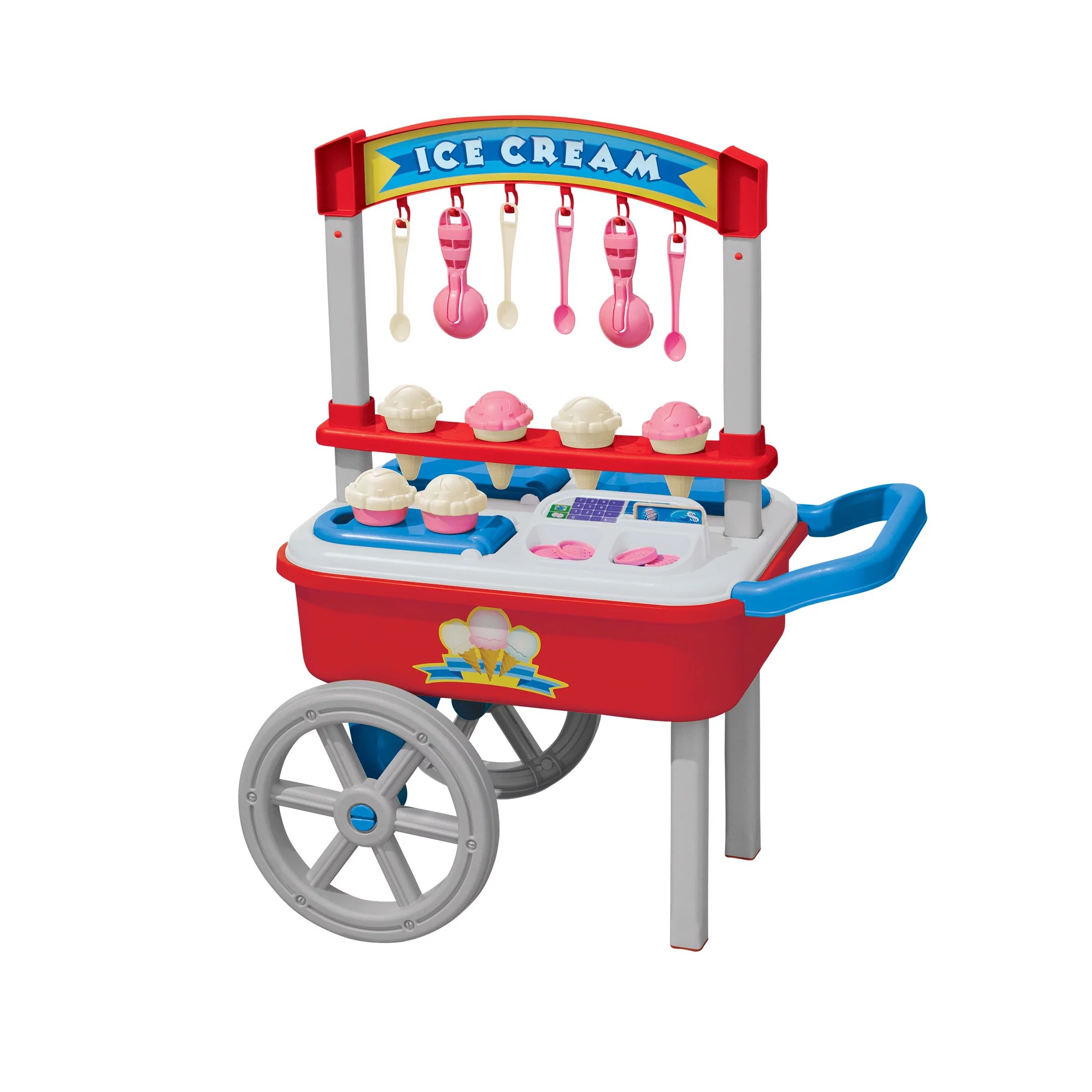 Play Day Ice Cream Cart Unisex Indoor & Outdoor Play for Kids - Walmart.com | Walmart (US)