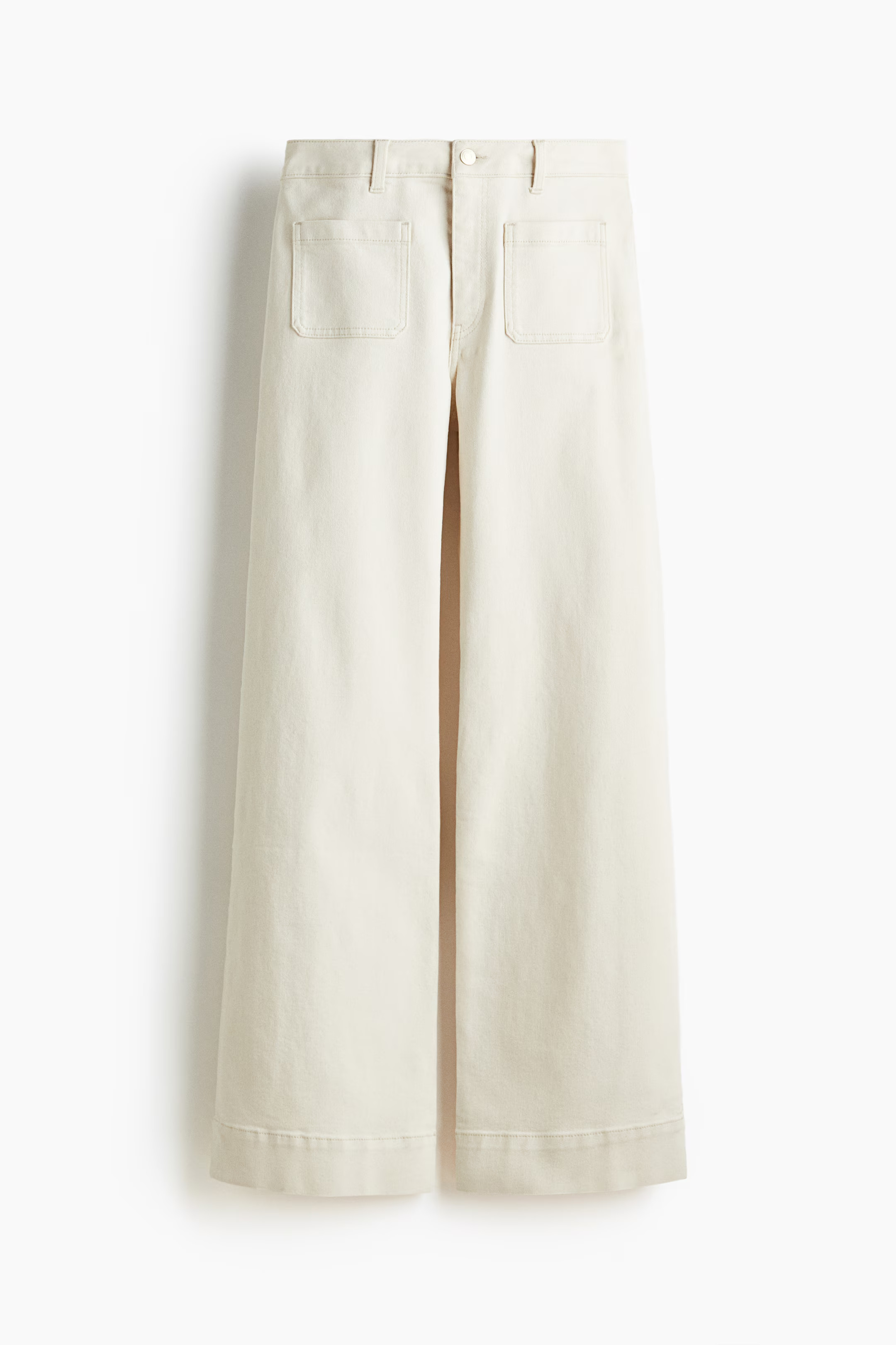 Wide High Jeans - Crema - MUJER | H&M ES | H&M (FR, IT, ES, PT, BE)