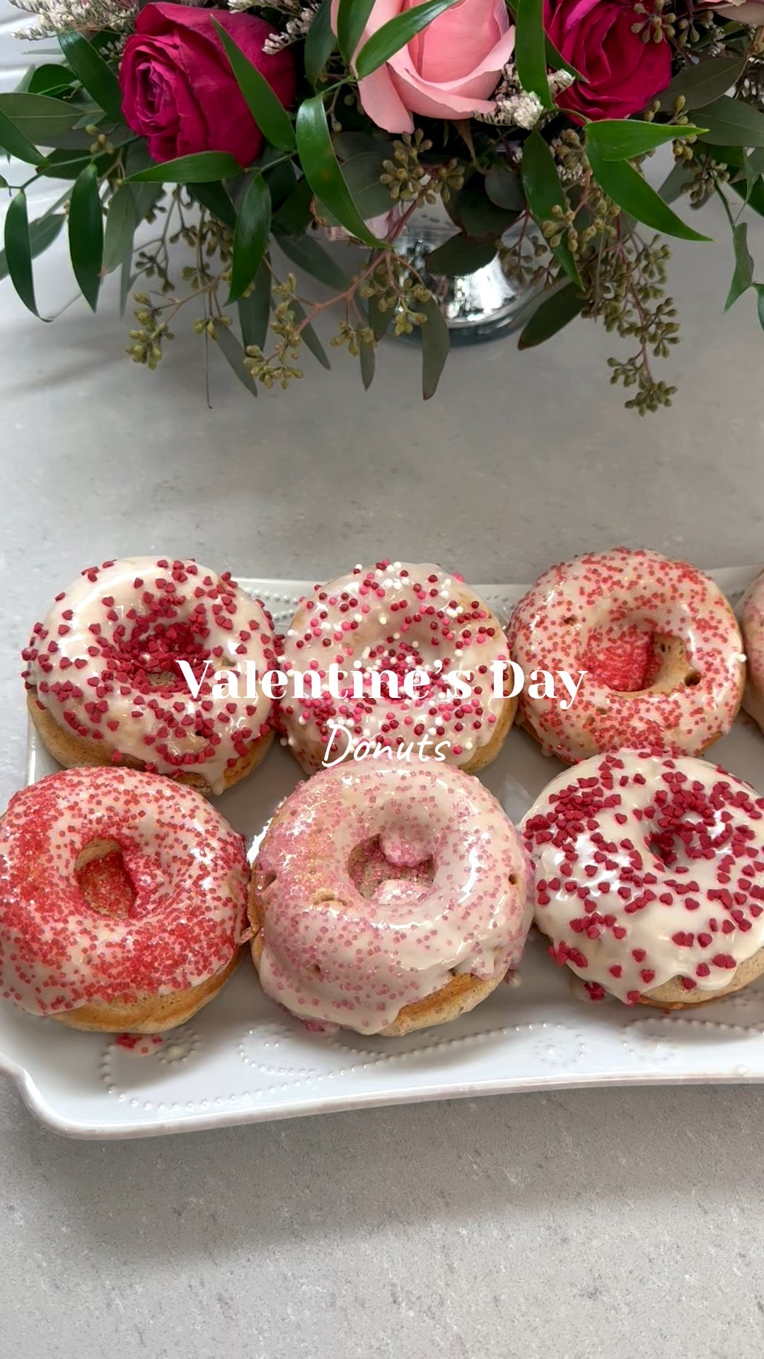 Made the kids fave today 😍🍩 These donuts always go so fast in our house! 

Donuts
• 1/2 cup of plain Greek yogurt 
• 1/2 cup of milk 
• 1/4 cup of unsalted butter (melted and cooled)
• 1 egg (lightly beaten)
• 1 teaspoon of vanilla extract 
• 1 1/2 cups of all purpose flour 
• 1/3 cup of sugar 
• 1 teaspoon of cinnamon 
• 1 teaspoon of baking powder 
• 1/2 teaspoon of baking soda 
• 1/4 teaspoon of salt 
Glaze 
• 1 cup of powdered sugar 
• 4-5 tsp of milk
• 1/2 tsp of vanilla extract 

(Topping option) 
Cinnamon Sugar Topping 
• 1/4 cup of sugar
• 1/2 teaspoon of cinnamon 
• 2 tablespoons of melted butter 

Preheat the oven to 375 degrees F and grease two 6-cup donut pans with nonstick spray.
Add the yogurt, milk, butter, egg, and vanilla to a medium bowl. Whisk to combine well.
Add the flour, sugar, cinnamon, baking powder, baking soda, and salt to the bowl. Whisk to combine into a thick batter.
Use ¼ cup batter in each prepared donut spot.
Bake for 12-14 minutes, or until puffed up, golden brown, and a cake tester or toothpick inserted into the center of a donut comes out clean.
Remove from oven and let cool for a minute or two. Run a knife around the edges to loosen, as needed, then transfer donuts to a wire rack to cool completely.
In a small bowl mix powdered sugar, milk and vanilla and whisk them together. Dip the tops of the donuts to cover with glaze and then add your sprinkles! 
Optional: Stir the sugar and cinnamon together in a small bowl. Dip the top of each donut first in the melted butter, then in the cinnamon-sugar mixture. This makes them taste just like a cake donut! 
(Recipe from Yummy Toddler Food) 

Homemade donuts, Amazon, kids breakfast, donut molds, breakfast ideas, kids meals, Valentine’s Day treat, Valentine’s Day breakfast, kids Valentine’s Day

#LTKKids #LTKValentine #LTKfoodie