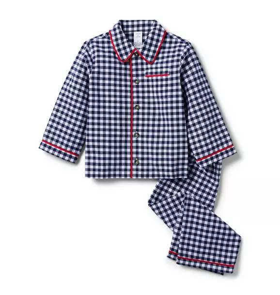 Good Night Classic Pajamas In Gingham | Janie and Jack