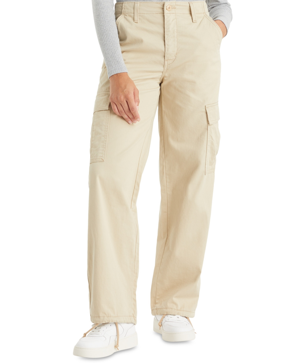 Levi's Women's '94 Baggy Cotton High Rise Cargo Pants - Safari | Macy's