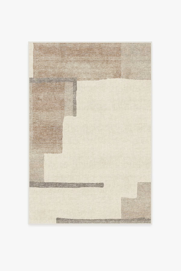 Haylan Ivory & Copper Rug | Ruggable