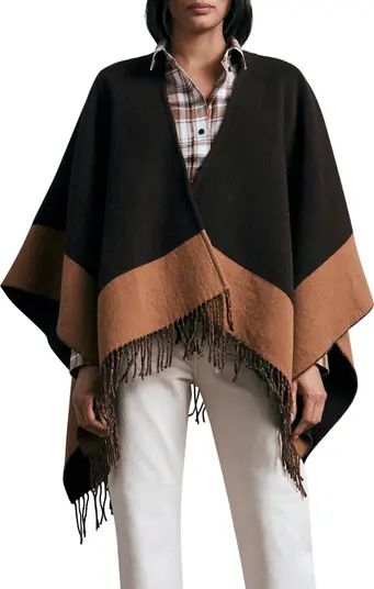 rag & bone Highlands Reversible Wool Blend Poncho | Nordstrom | Nordstrom