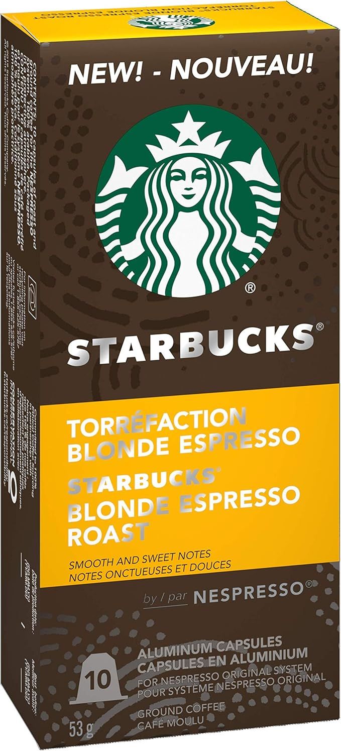 Starbucks by Nespresso Blonde Espresso Roast Nespresso Coffee Capsules, Original Line Compatible,... | Amazon (CA)