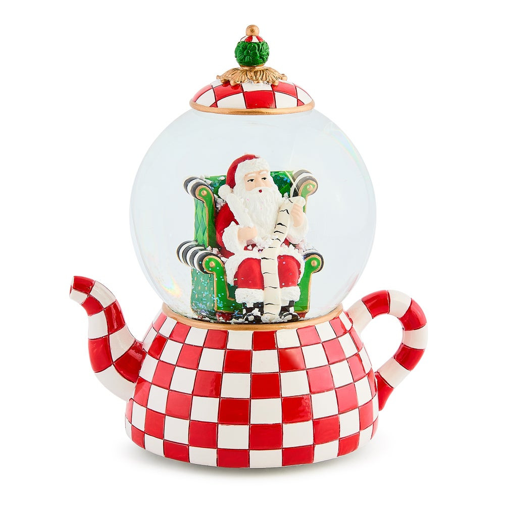 Check It Out Teapot Snow Globe | MacKenzie-Childs