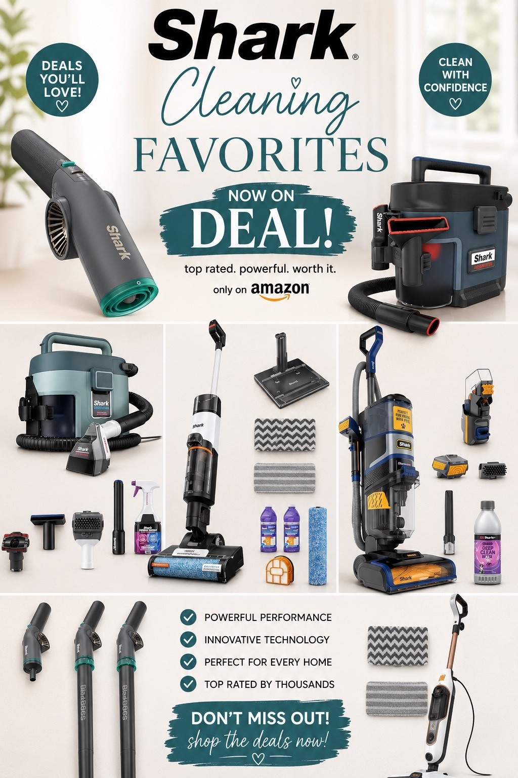Amazon has a great deals on all of your shark cleaning tools!!!

#LTKvlog #LTKOver40 #LTKSaleAlert