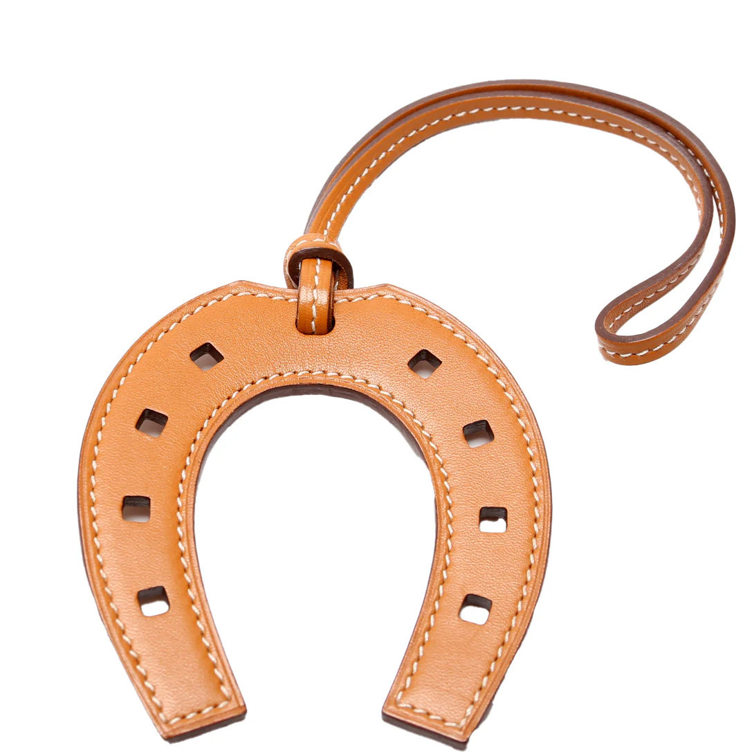 Paddock Horseshoe Charm Brown | Keeks Designer Handbags