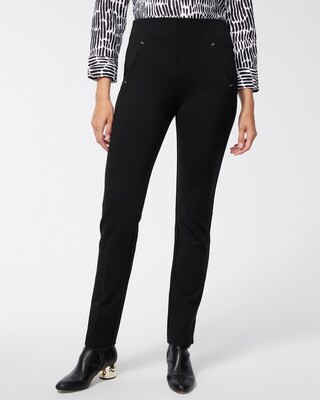 Juliet Ponte Trim Detail Pants | Chico's