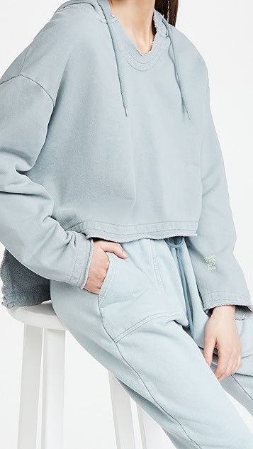Ash Blue Cropped Hoodie | Shopbop