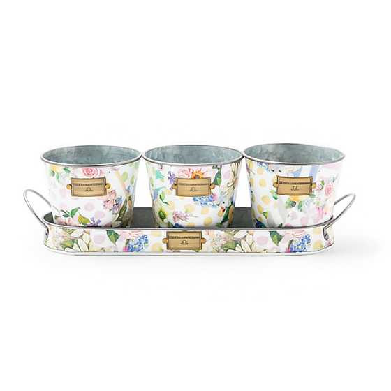 Wildflowers Herb Pots - Set of 3 | MacKenzie-Childs