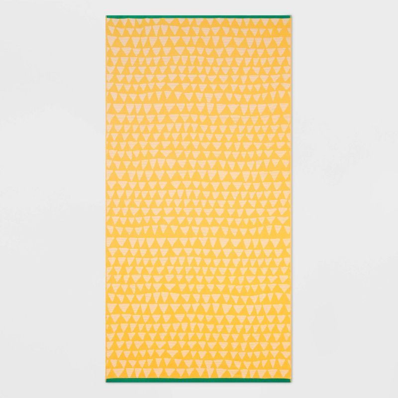 XL Pineapple Core Sand Resistant Beach Towel Yellow - Sun Squad™ | Target