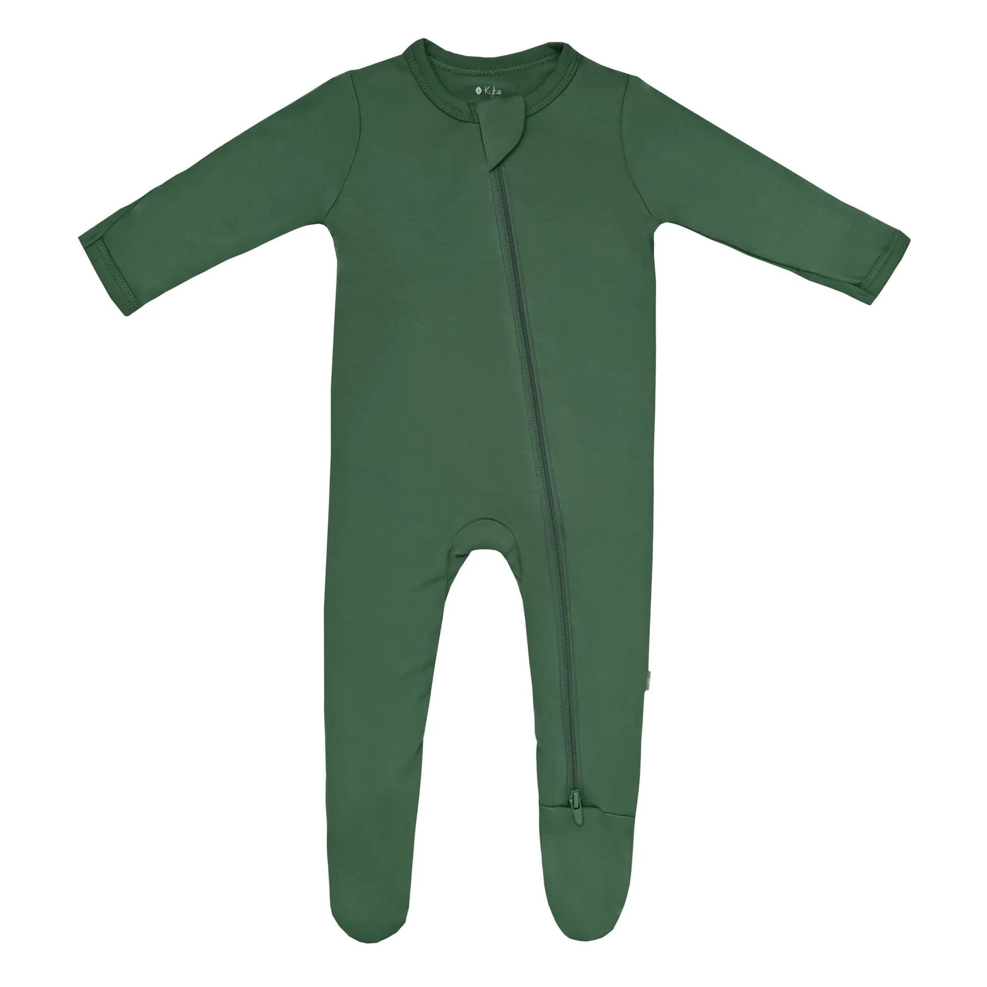 Zippered Footie in Hunter | Kyte BABY