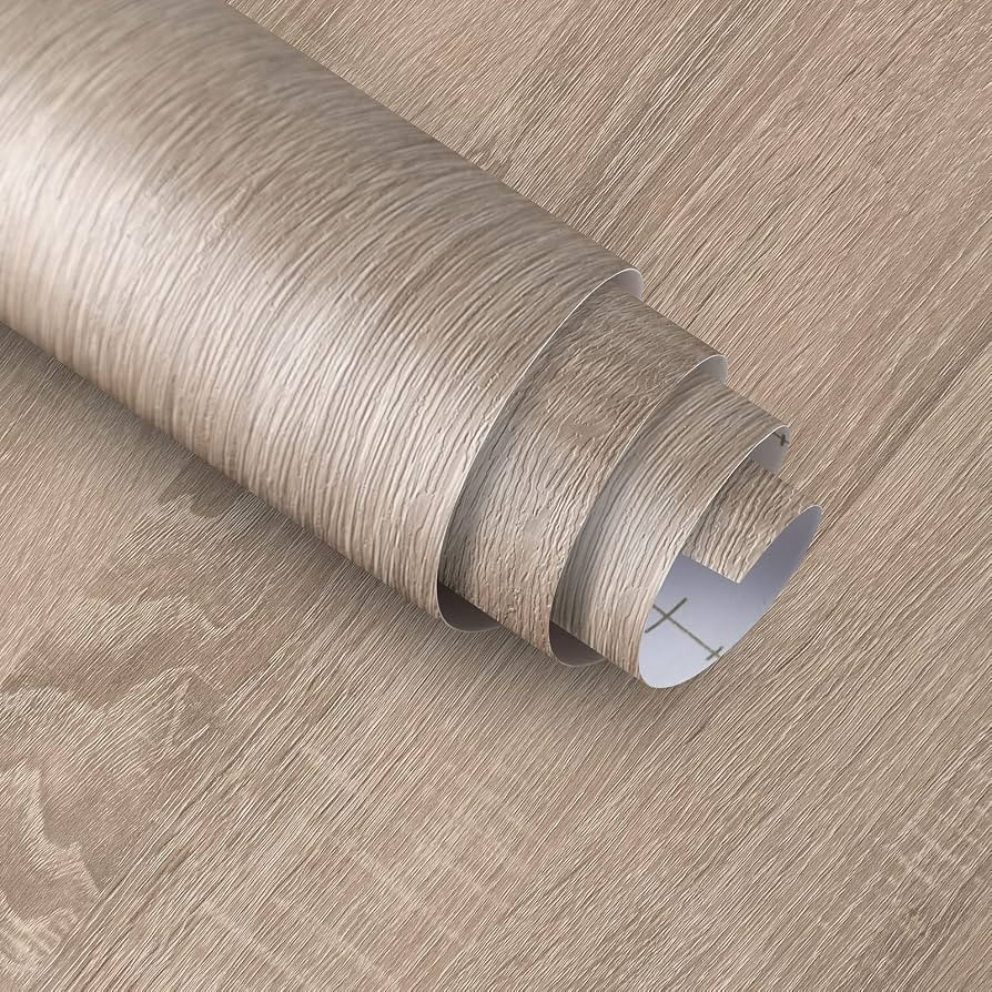 Boobest Light Brown Wood Wallpaper Peel and Stick Wood Grain Contact Paper | Amazon (US)