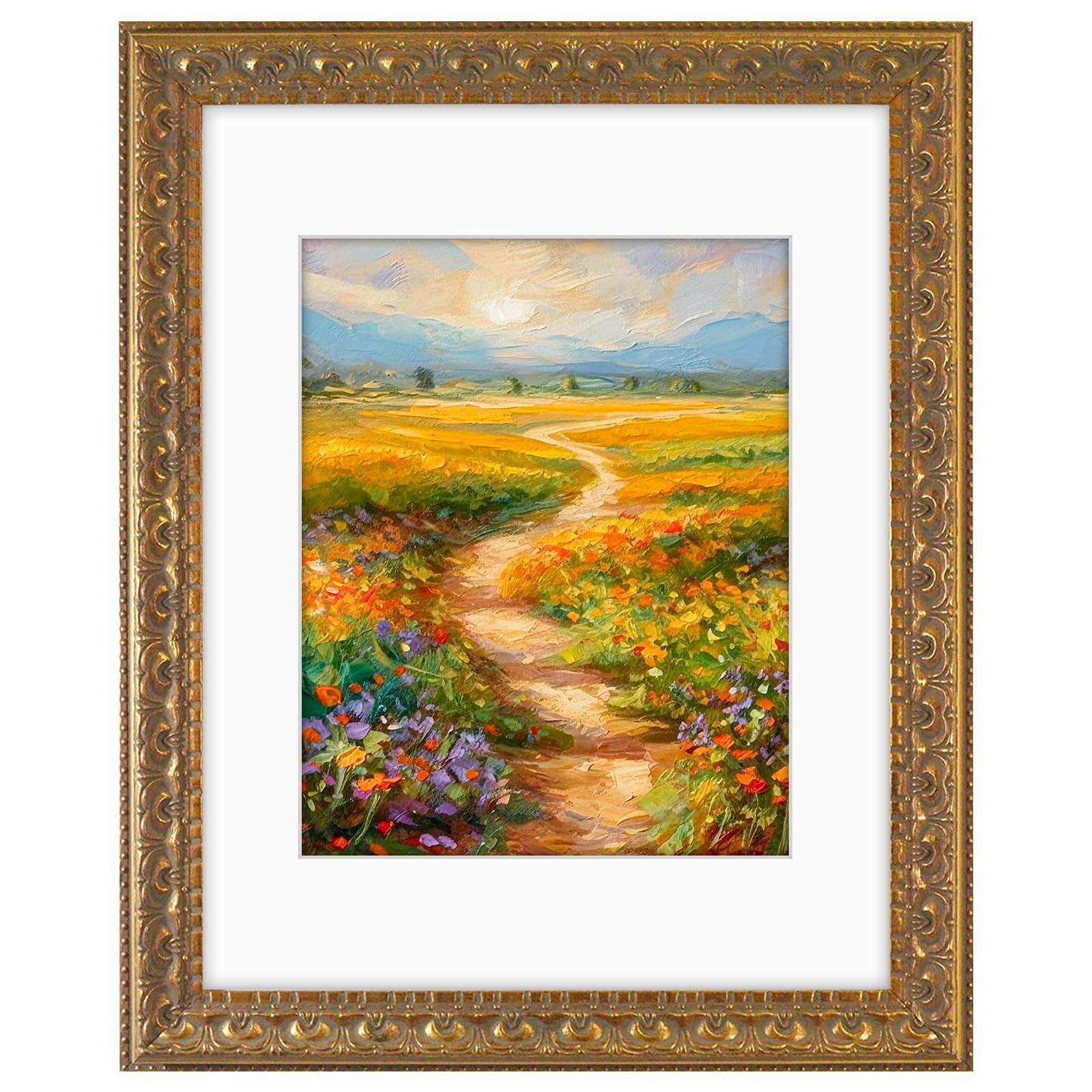 Golden State Art, 11x14 Photo Frame with White Mat for 8x10 Picture & Real Glass for Wall Display... | Amazon (US)