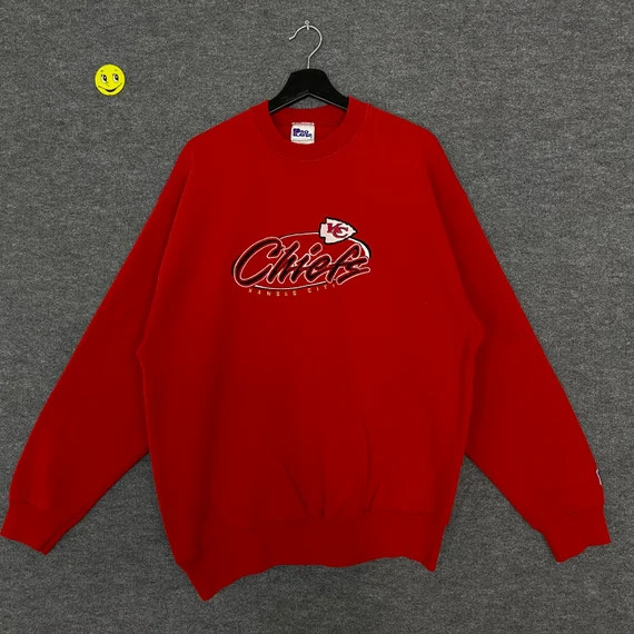 Vintage 90s Kansas City Chiefs Sweatshirt Chiefs Crewneck - Etsy | Etsy (US)