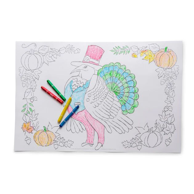 Thanksgiving Coloring Place Mats | Classic Whimsy