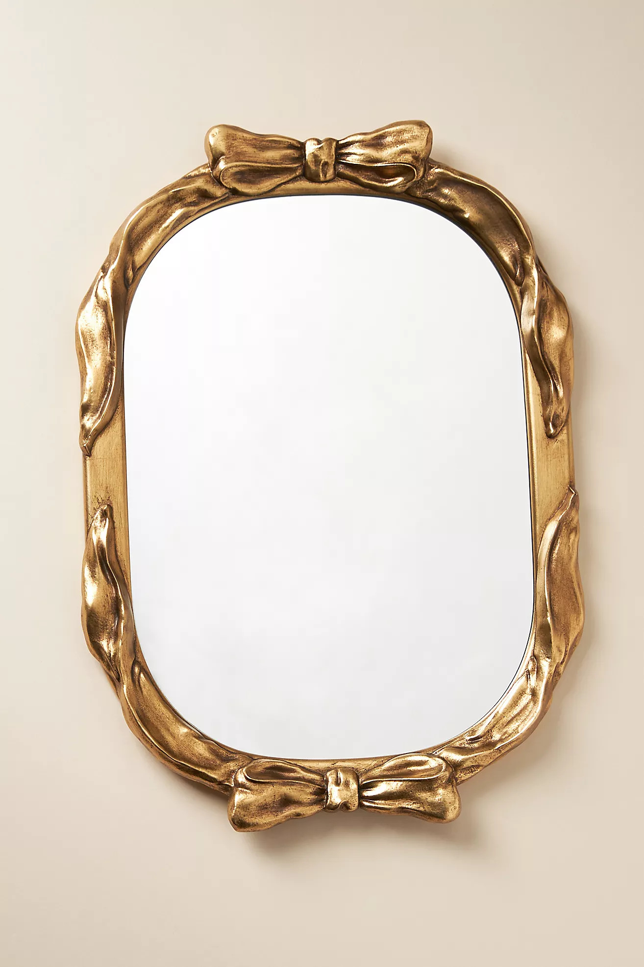 Beau Bow Gold Mirrored Tray | Anthropologie (US)