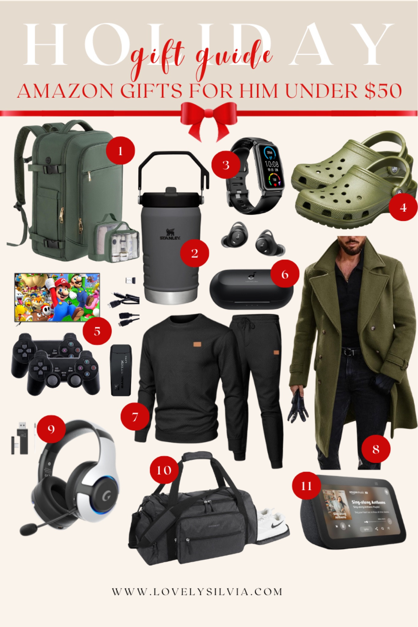Holiday gift guide for him: Amazon edition under $50 

Amazon gift guide, Amazon finds, Amazon gift ideas, Amazon fashion, Gifts for him, Christmas gifts for him, gift ideas, Christmas gifts for guys

#LTKGiftGuide #LTKFindsUnder50 #LTKHoliday