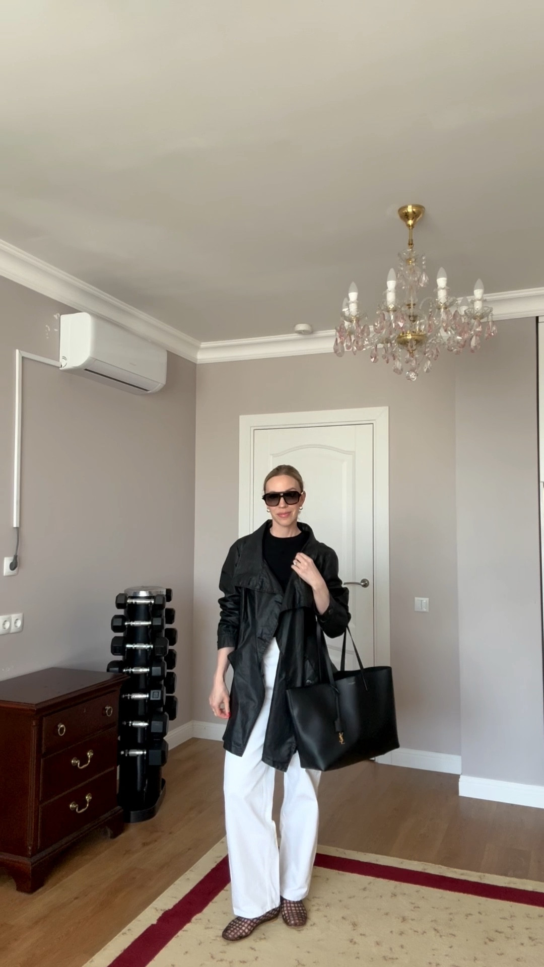 Spring casual outfit, trench coat, white baggy jeans, Amazon jelly shoes, black and white outfit idea 

#LTKootd #LTKgrwm #LTKdayinmylife