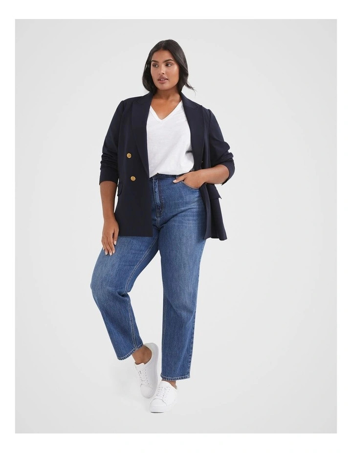 The High Rise Girlfriend Jean in Dark Vintage | Myer