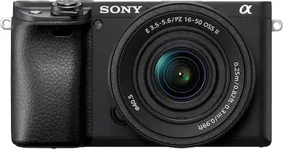 Sony - Alpha 6400 APS-C Mirrorless Camera 4K Video Camera with E PZ 16-50mm Lens - Black | Best Buy U.S.