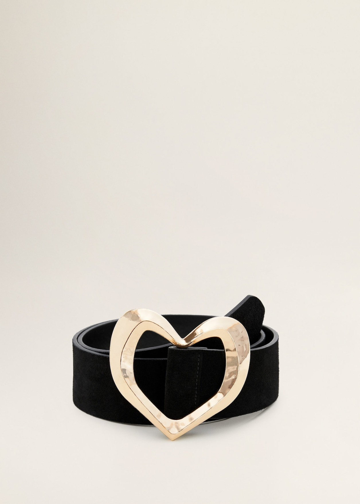 Heart leather belt - Women | MANGO (US)
