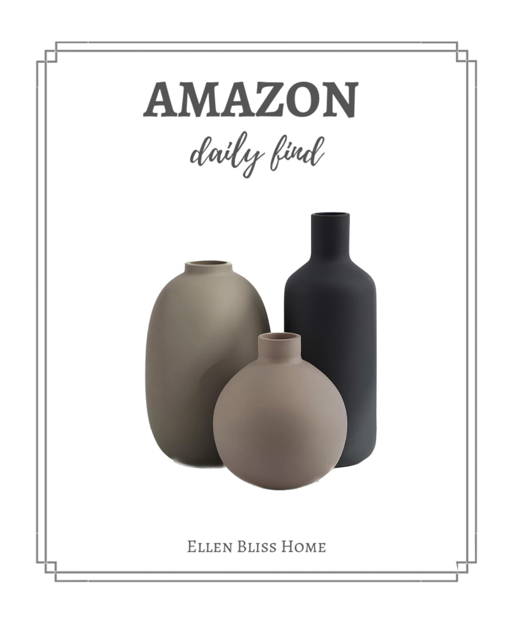 Set of 3 neutral vases. Home decor ideas

#LTKhome #LTKstyletip #LTKfindsunder50