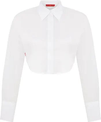 Pure Cotton Crop Shirt | Nordstrom