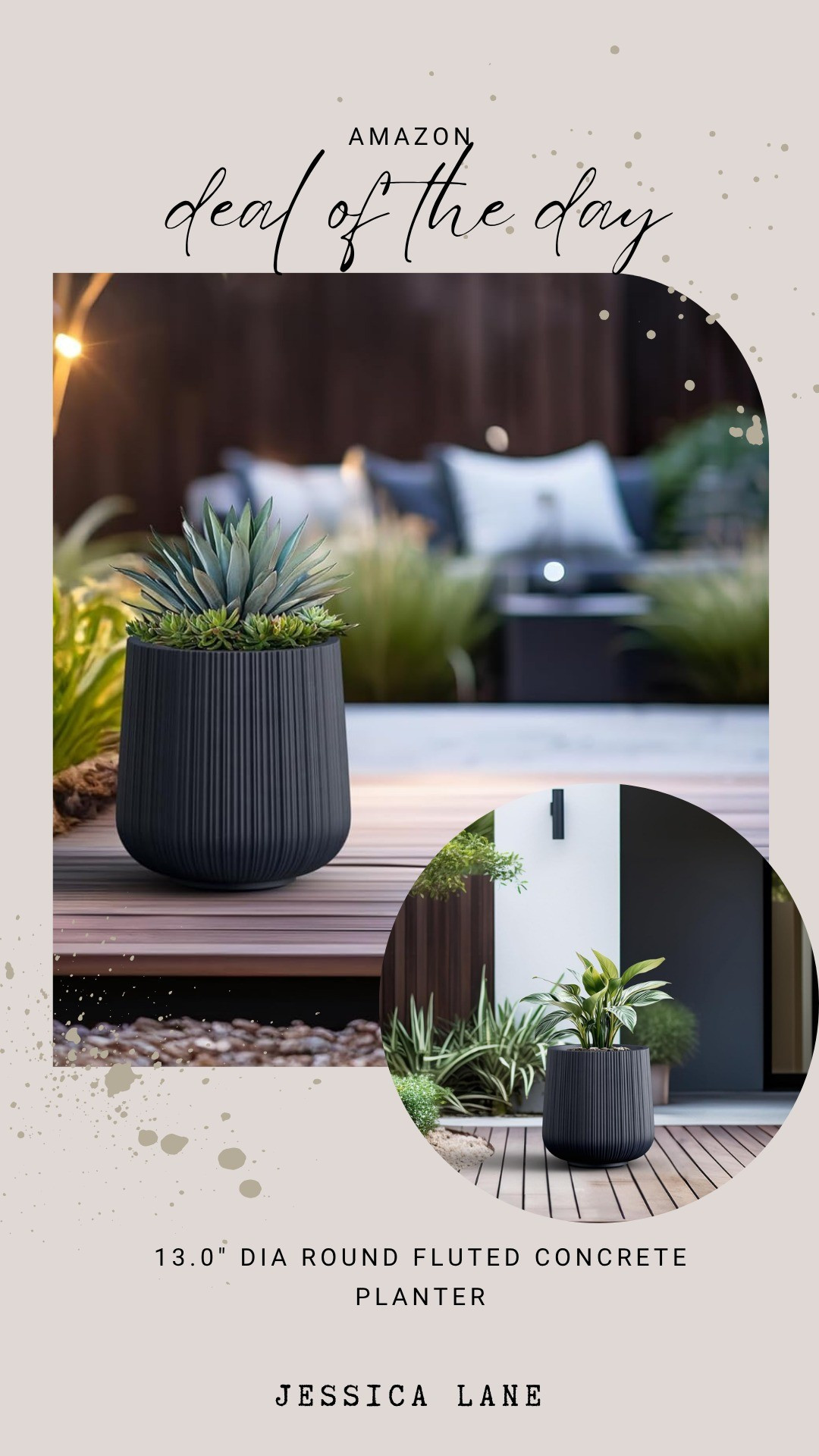 Add a modern touch to your porch or deck with this fluted concrete planter. The minimalist design and durable material make it a timeless choice for your favorite greenery.#homedecor #planters #modernhome #gardendesign

#LTKSaleAlert #LTKHome #LTKSeasonal