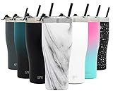 Simple Modern Slim Cruiser Tumbler with Clear Flip Lid and Straw Insulated Travel Mug Stainless Stee | Amazon (US)