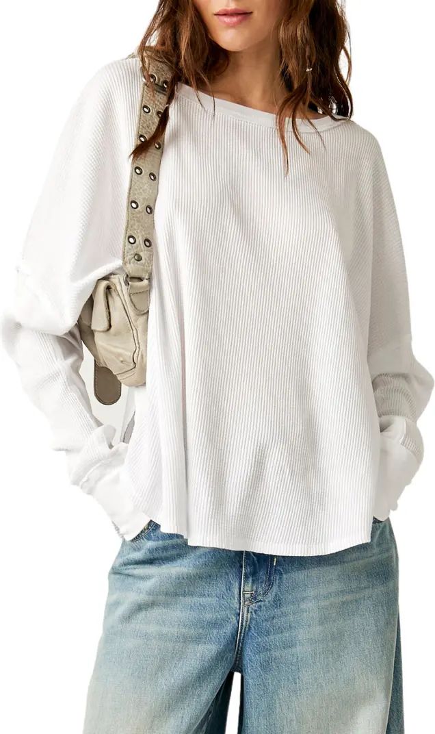 Microphone Drop Waffle Knit Top | Nordstrom