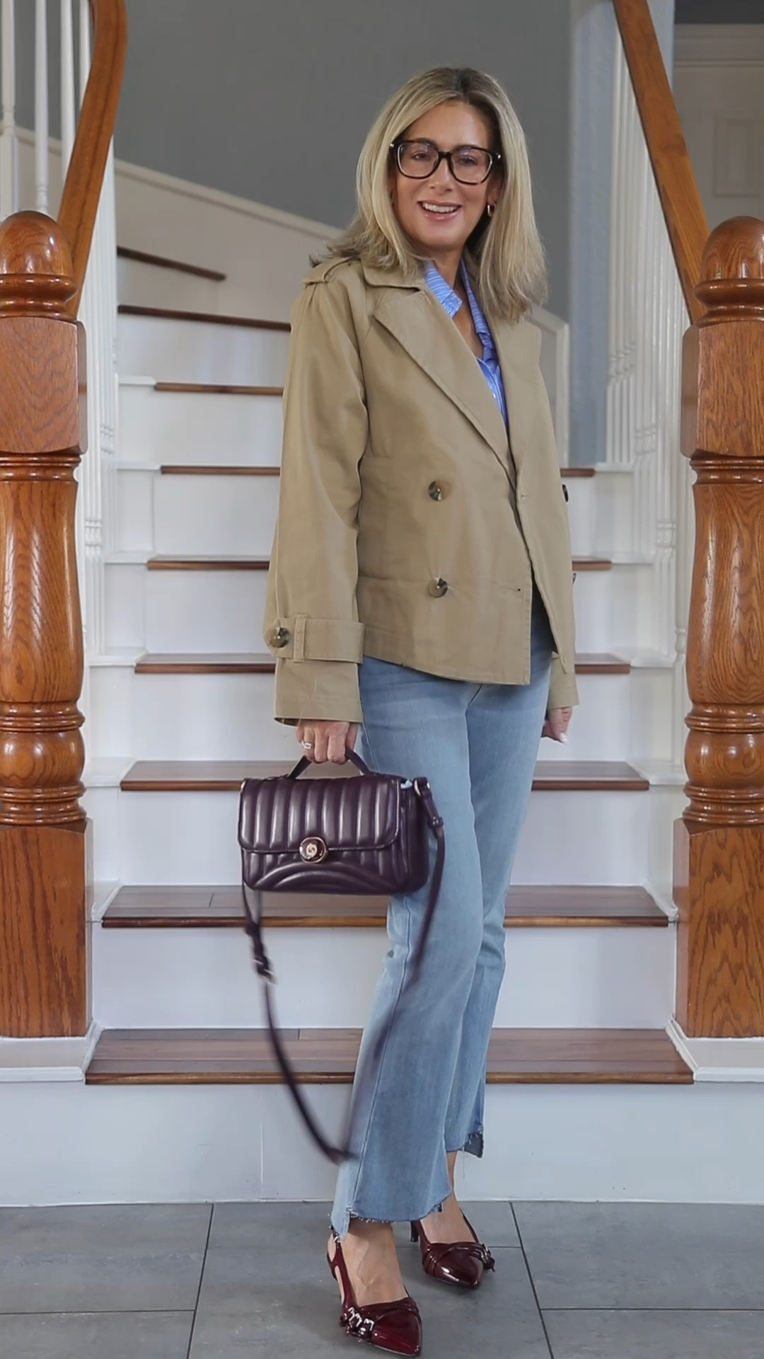 Two coats-one to wear now, one to buy now to wear later! Wearing both in an XS. The outfit is the same for both-size small in the top and 27 in the jeans. Shoes run TTS! I linked my new glasses too!

#fallcoats #trenchcoat #walmartfinds #fashionover50 #fashionover40 

#LTKFindsUnder50 #LTKShoeCrush #LTKOver40