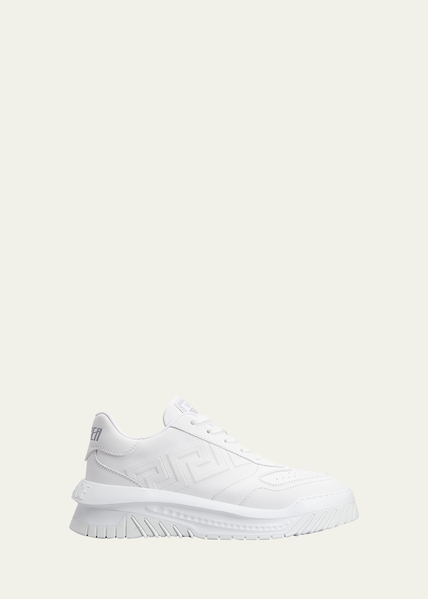 Versace Men's Odissea Tonal Leather Sneakers | Bergdorf Goodman