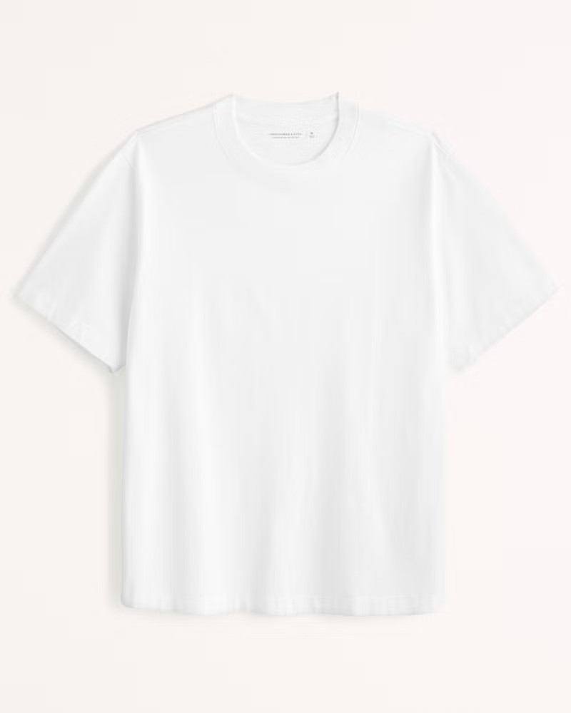 Abercrombie & Fitch Men's Premium Elevated Tee in White - Size XXL | Abercrombie & Fitch (US)