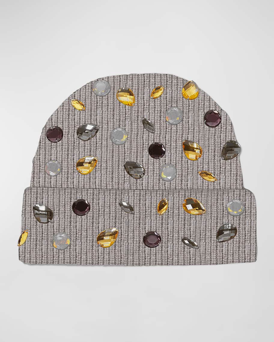 Lele Sadoughi Candy Glass Crystal Beanie | Neiman Marcus