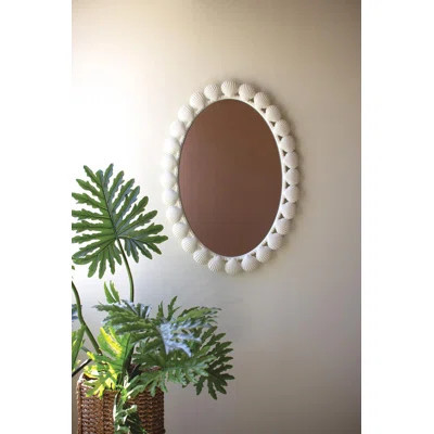 METAL SHELL FRAMED OVAL MIRROR | Wayfair North America