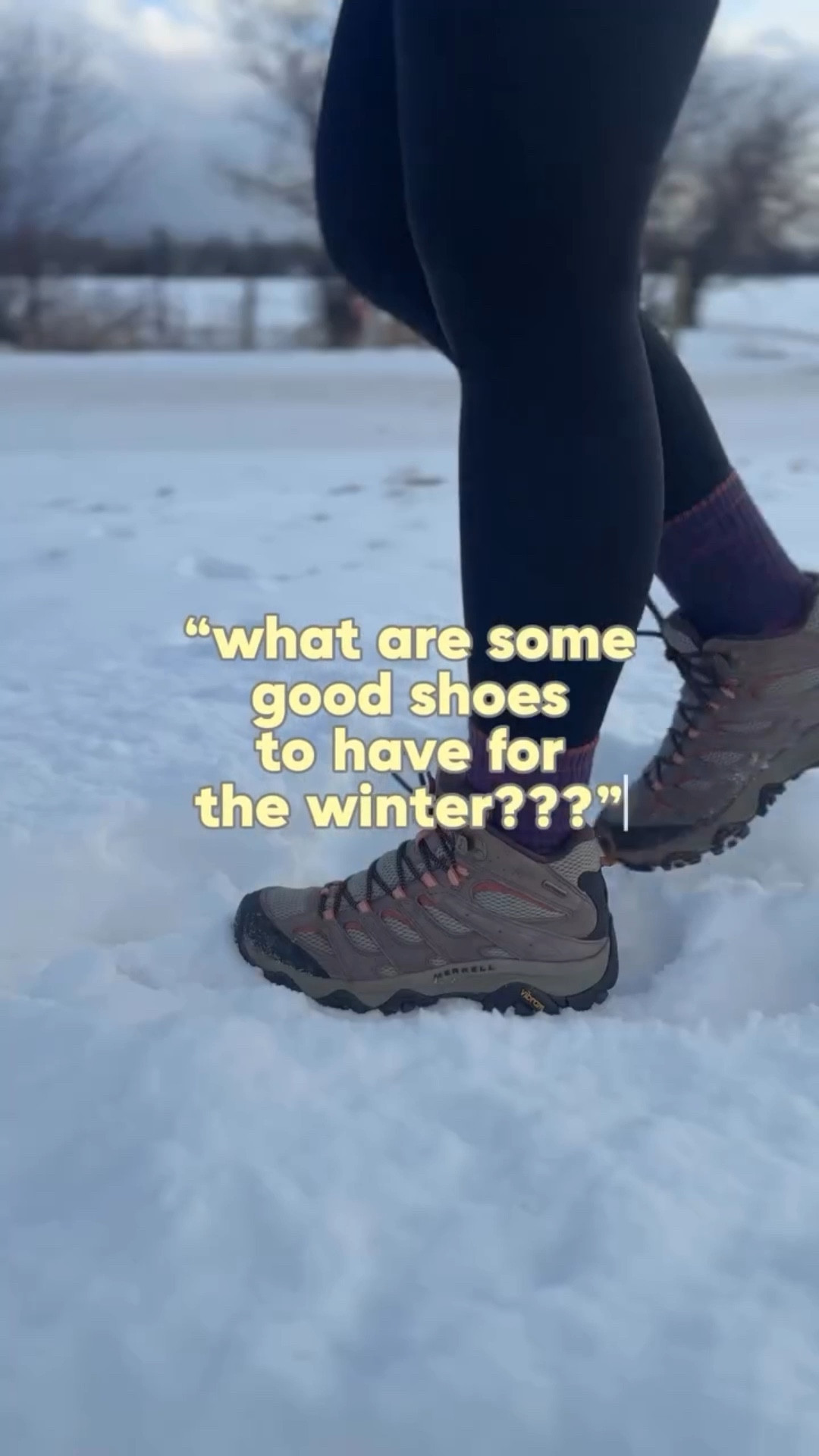 The shoes that carry me through the winter 🤍❄️

I live in the mountains, the Teton range to be exact, and it’s get VERY cold and snowy. Which means I gotta make sure my feet are as prepared as the rest of me!! 

& Don’t forget, the right socks are just as important in the winter! My absolute favorites are from Darn Tough. 🧦🫶🏼

#wintershoes #winterboots #granolagirl #mountainfashion #mountainstyle