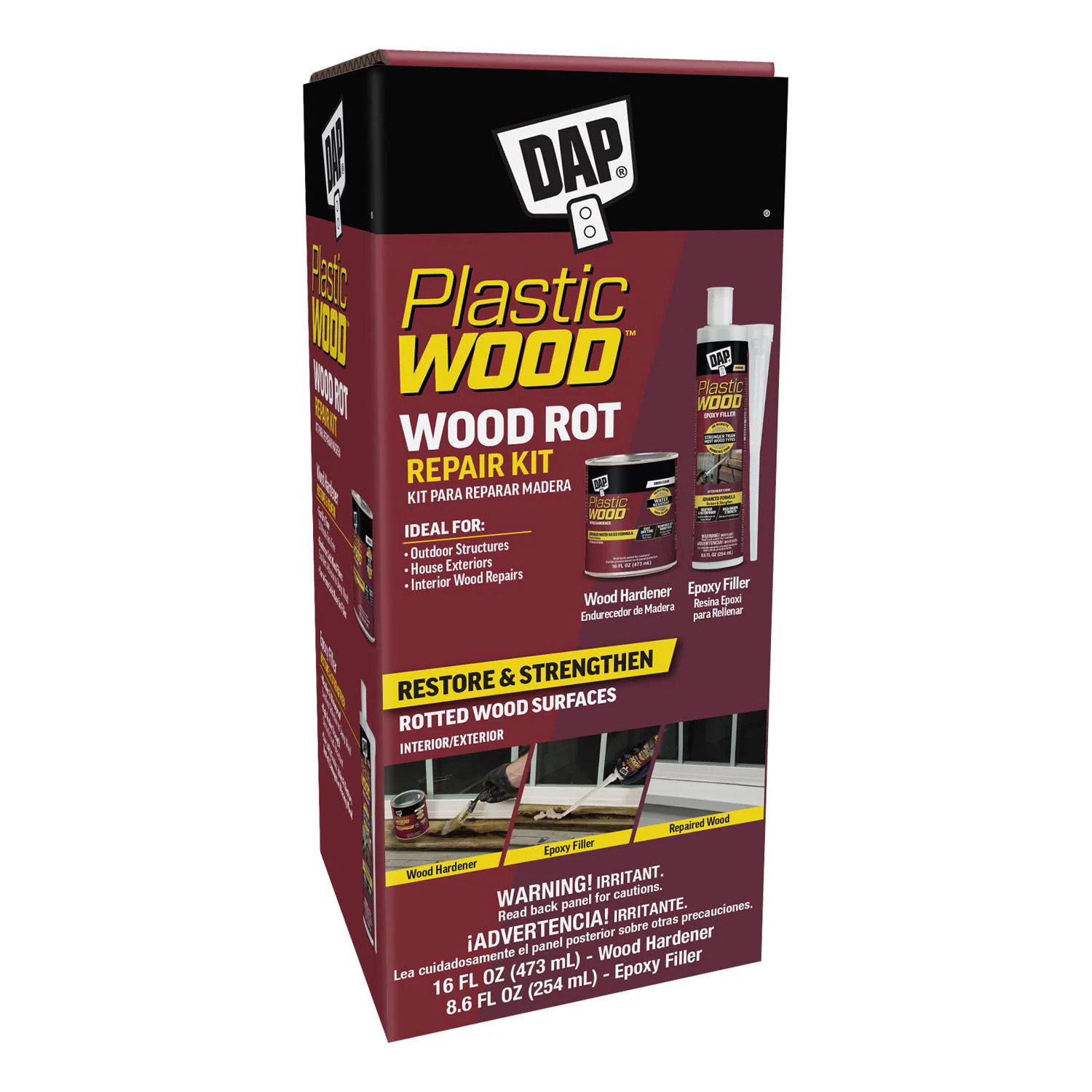 DAP  Natural Rotted Wood Repair Kit 16 fl. oz. | Lowe's