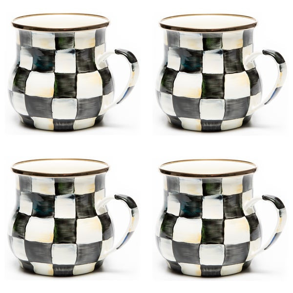 MacKenzie-Childs Courtly Check Mugs | MacKenzie-Childs